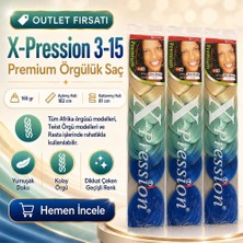 Blueb 3 Paket / Afrika Örgüsü ve Rasta Için Sentetik Ombreli 3/15