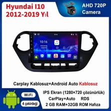 Conio Hyundai I10 2012-2019 Yıl uyumlu 2GB Ram 32GB Rom Hafıza Android Kablosuz Carplay Navigasyon Multimedya 9 Inç Ekran Hediye görüş kamerası Hediye Çerçevesi