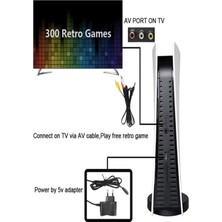 Beyaz Renkli 8bit USB Bağlantılı Taşınabilir 2 Kollu Retro Temalı Video Oyun Konsolu