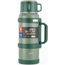 Paslanmaz Çelik Siyah Termos 2 Litre Kutulu 48 Saat Yalıtım Gıda Temas Sembollü - Spor & Outdoor
