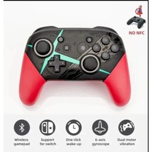 Nintendo Switch Uyumlu Kırmızı Bluetooth Joystick Kablosuz Oyun Kolu - Garantisiz Garanti Süresi