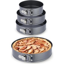 Empressco 3 Lü Kelepçeli Kek Kalıbı Seti 24-26-28 cm KAP-520