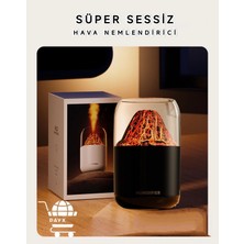 Dunai 300 ml Kapasiteli Siyah Renkli Rgb Işıklı Dekoratif Hava Nemlendirici ve Buhar Makinesi