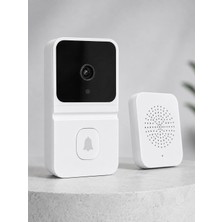 Eco Lounge Wi-Fi Beyaz Görüntülü Kapı Zili  Hd Kamera, Gece Görüşü ve Çift Yönlü Konuşma Özellikli