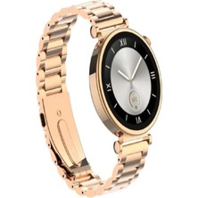 Nuveden Ieg Pembe Rose Gold Kasa ve Silikon Kordonlu Kadınlar Için Akıllı Saat, Amoled Ekran ve Nfc Öz