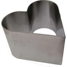Empressco Parfe Paslanmaz Çelik Çember Kalp Tek Kişilik Pasta Kek Kalıbı Puntalı 10X6CM