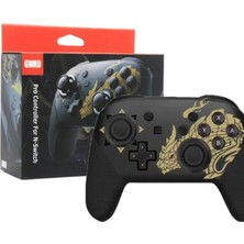 Joystick Bluetooth Bağlantılı Altın Renk Nintendo Switch Uyumlu Kablosuz Gamepad Oyun Kolu