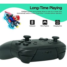 Joystick Bluetooth Bağlantılı Altın Renk Nintendo Switch Uyumlu Kablosuz Gamepad Oyun Kolu