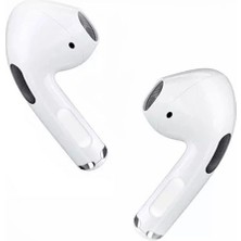 Motto Ticaret Mini Kablosuz Kulaklık - Bluetooth 5.0, Dokunmatik Kontrol ve Suya Dayanıklı Beyaz Tasarım