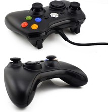 Siyah Kablolu Joystick Pc Uyumlu Analog Kol 1 Yıl Garantili Bluetooth Yok - Elektronik