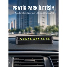 Renklime Tüm Araçlara Uyumlu Araç Içi Park Numaratör Oto Araç Numaratör