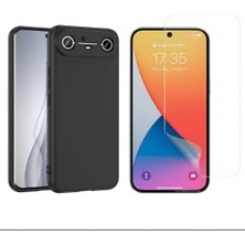 Tekno Grup Tecno Spark Slim 5g Kılıf Içi Kadife Yumuşak Lansman Kılıf-Siyah + Nano Esnek Ekran Koruyucu