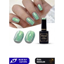 Misyul Uv LED Kalıcı Oje Nail Art 15 ml Blue Elf Cat Eye EC06
