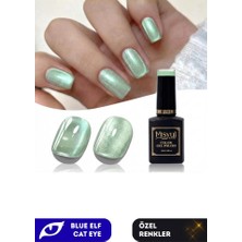 Misyul Uv LED Kalıcı Oje Nail Art 15 ml Blue Elf Cat Eye EC02