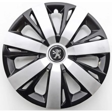 Empressco 16'' Inç Peugeot Jant Kapağı 4 Adet Çelik Jant Görünümlü Renkli