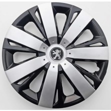 Empressco 14'' Inç Peugeot Jant Kapağı 4 Adet Çelik Jant Görünümlü Renkli