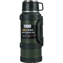 Eco Lounge Büyük 4 Litre Paslanmaz Çelik Gri Termos 24 Saat Yalıtım Kutulu Gıda Temasına Uygun