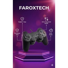 Eco Lounge Siyah Kablolu Titreşimli Analog Joystick Pc Uyumlu Bluetooth'suz Garantisiz - Elektronik