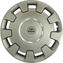 Empressco Renault Megane Gri Kırılmaz Jant Kapağı 15"inç 4 Adet Set (Logo Hediyeli)