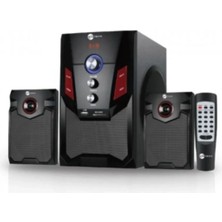 Bluetooth Hoparlör Yeşil Renk 2+1 Kumandalı Radyo Sd Kart USB Bass 5 Saat Dinleme Süresi