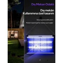 Elektrikli Sinek Öldürücü Makine Uv Işıklı Çiftli Gece Lambası 8 Watt - Süpermarket