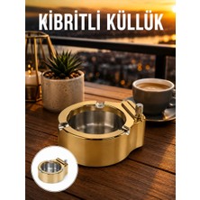 Çakmaklı Küllük Paslanmaz Metal Dayanıklı Tasarım Yeni Nesil