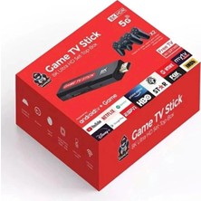 Android Tv Uyumlu Retro Oyun Konsolu 2 Kollu Bluetooth Destekli Çok Renkli - Elektronik