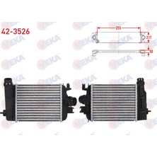 Turbo Radyatoru Intercooler Renault Clıo V, 5.5, Captur 1.0 Tce 2019-2024 Veka 42-3526 T1