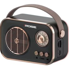 Rose SP-420 Taşınabilir Şarjlı Nostaljik Radyo Bt Hoparlör