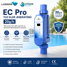 Laswim ECPRO20 Tuzdan Klor Jeneratörü 20GR/HR 220V - Uygunhavuz