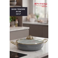 EVREN MUTFAK 9 Parça Creamic (Seramik) Tencere Seti Yapışmaz Taban(Indüksiyonlu Ocağa Uyumlu)