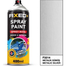Sgs Fixed F3214 Akrilik Sprey Boya Metalik Gümüş Efekt 400 ml Sılver