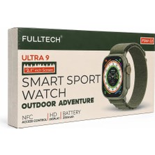 Fulltech Fsw-22 Ultra 9 2.1” Hd Ekran Nfc Akıllı Spor Saat – 350 Mah