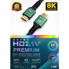 Taplin TH-188-15 1.5 mt Altın Uçlu 8k HDMI Kablo (Kutulu)