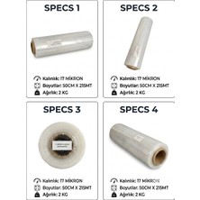 Palet Streci 17 Mic. 50CM x 200MT. Paletleme Mobilya ve Eşya Sarma Koruma Streci