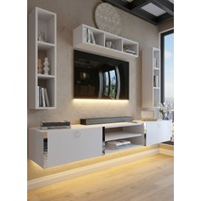 Online Fırsat Mutlu Ol Mutlu Kal Karnaval Tv Ünitesi - Beyaz - A6-SL13006-1