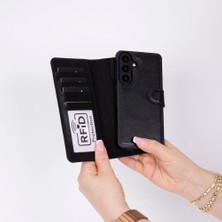 Genel Tedarik Samsung Galaxy S26 Plus Uyumlu Manyetik Hakiki Deri Cüzdan Kılıf ,cüzdan Taşımaya Son, Kredi Kart Yuvalı, Rfıd Güvenlik
