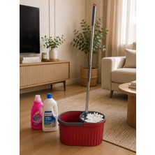 Vivart Otomatik Mop Temizlik Seti - Bordo