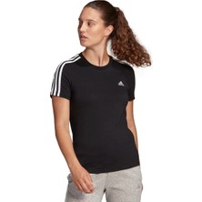 adidas W 3S T Kadın Siyah Günlük Stil Tişört GL0784