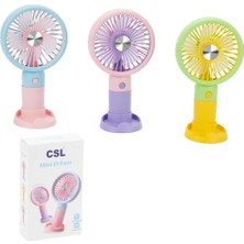Csl Xf Şarjlı Mini Fan Mavi