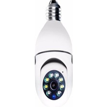 Eco Lounge Beyaz 360 Derece Dönebilen Gece Görüşlü Kablosuz Wifi Ip Kamera Hd Kayıt Sd Kart Destekli