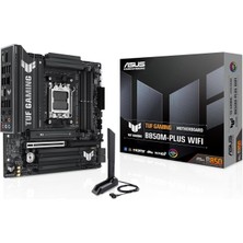 Asus Tuf Gamıng B850M- Wıfı Amd B850 Am5 Ddr5 8000 HDMI 3x M2 Usb3.2 Gen 2x2 Wifi 6e + Bt Aura Rgb 2