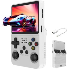 Eco Lounge El Tipi Retro Oyun Konsolu 64 GB Hafıza 15000 Oyun Linux Işletim Sistemi IPS Ekran Beyaz Bluetooth