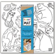 Akademi Çocuk Funny Mat - Kediler 40X40CM