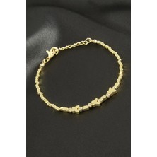 Mutlu Müşteri Kelebek Oval Metal Bileklik