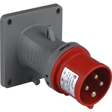 TPlast Tp Electric 3126-318-1600 Vidalı Bağlantı IP44 4X32A Cee Norm Eğik Makine Fişi