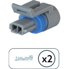 Aptiv (Delphi) Klima Soketi Gri Kit 2 Pin