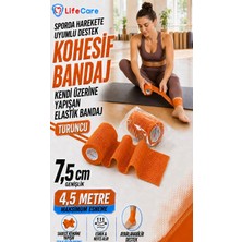 Life Care Koban Bandaj 7.5cm Turuncu Kendine Yapışan Bandaj