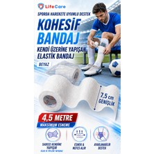 Life Care Koban Bandaj 7.5cm Beyaz Kendine Yapışan Bandaj