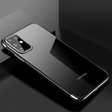 Ceponya Galaxy S20 Plus Köşeleri Renkli Kamera Korumalı Şeffaf Kılıf